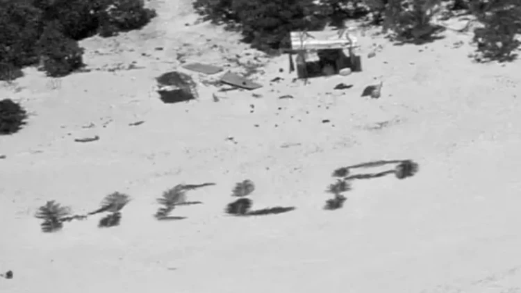 Palma yarpaqları ilə yazdıqları bu ifadə ilə xilas oldular