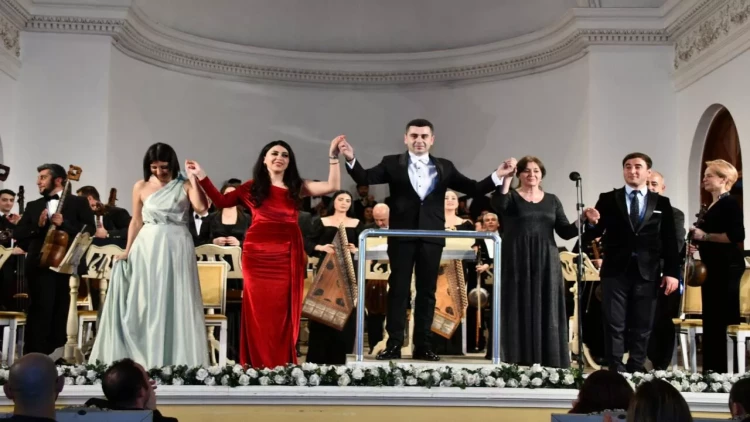 Filarmoniyada Dövlət Xalq Çalğı Alətləri Orkestrinin konserti təşkil olunub - FOTO