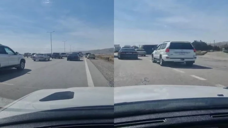 Güclü külək iki yük maşınını aşırtdı - Azərbaycanda ağır qəza - VİDEO