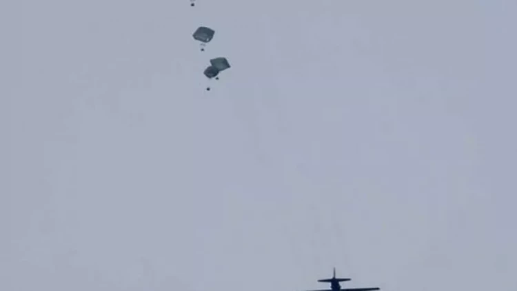 ABŞ havadan Qəzzaya yeni humanitar yardım çatdırdı