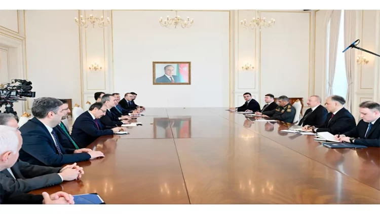 Prezident Haluk Görgünün rəhbərlik etdiyi nümayəndə heyətini qəbul edib - VİDEO - FOTO