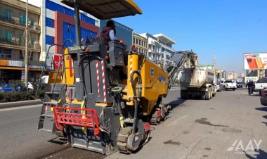 Bakıda bu küçə təmir olunur - FOTO