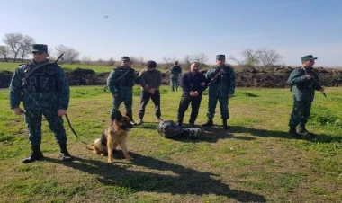 Dövlət sərhədini pozmaq istəyənlər saxlanıldı - FOTO