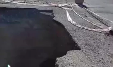 İsmayıllıda yol çökdü - YENİLƏNİB - VİDEO