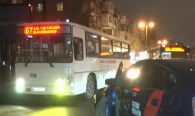 Bakıda zəncirvari qəza - Xəsarət alan var - FOTO