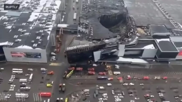 “Crocus City Hall”a yanğından sonra “quş baxışı” - VİDEO