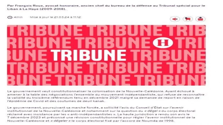 Fransa Kanakidə müstəmləkəçiliyi konstitusiyalaşdırmaq istəyir