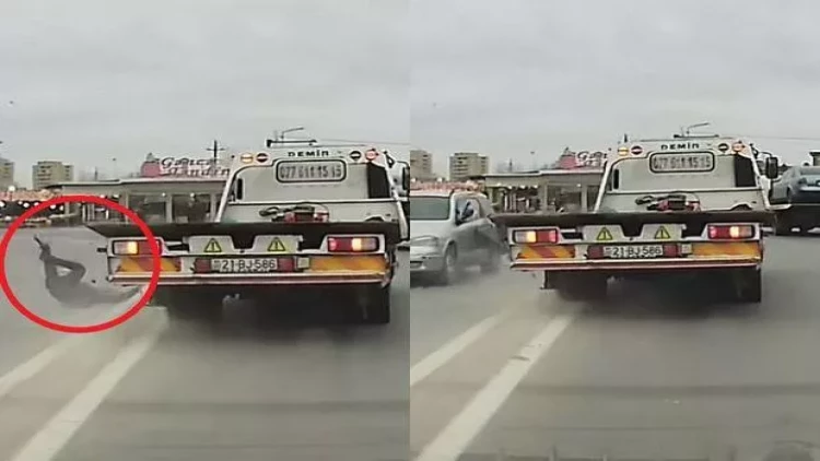 Paytaxtda piyadanı əvvəlcə evakuator, sonra isə minik avtomobili vurdu - ANBAAN VİDEO