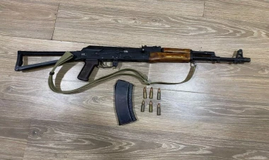 Xankəndidə silah və qumbara tapıldı