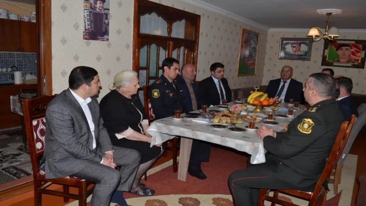 Neftçalada şəhid ailələri ziyarət olundu - FOTOlar