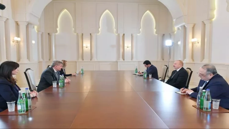 Prezident Qay Rayderi qəbul edib - VİDEO - FOTO