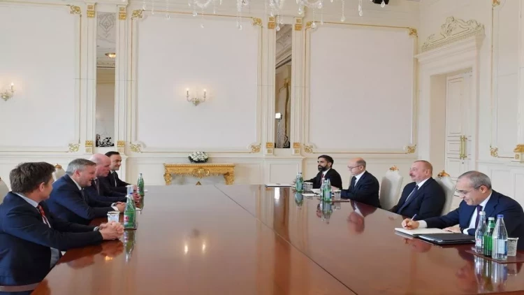 İlham Əliyev Mürrey Aukinklosu qəbul edib - VİDEO - FOTO