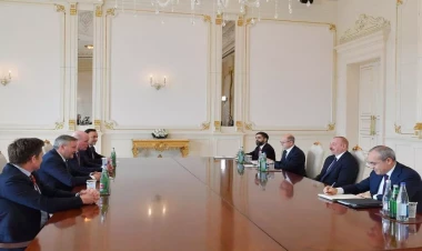 İlham Əliyev Mürrey Aukinklosu qəbul edib - VİDEO - FOTO