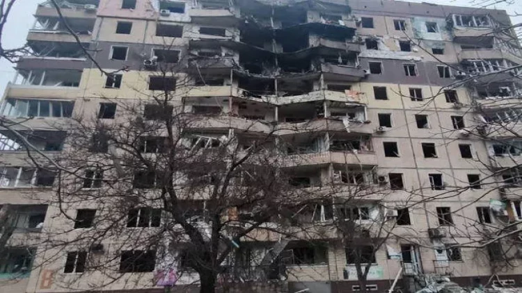 Ukrayna şəhəri atəşə tutuldu: Ölənlər var - FOTO