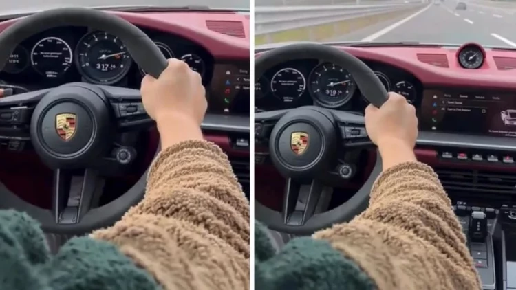 “Porsche”ni 317 km/saat sürətlə idarə edən gənc BELƏ SAXLANILDI - VİDEO