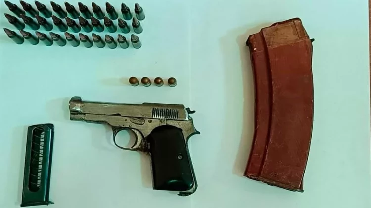 Qarasu çayının sahilində silah-sursat aşkarlandı - FOTO