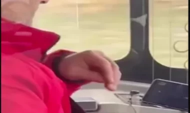 Sükan arxasında tum çırtlayıb, serial izləyən sürücü işdən qovuldu - VİDEO