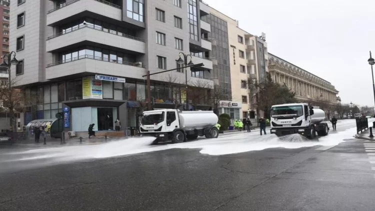 Bakını gözəlləşdirirlər - FOTOlar