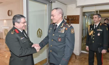 Hikmət Mirzəyev Türkiyənin ordu generalı ilə görüşüb - FOTOlar
