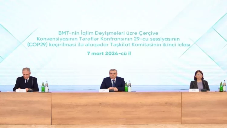 COP29 ilə əlaqədar Təşkilat Komitəsinin ikinci iclası keçirilib - FOTO