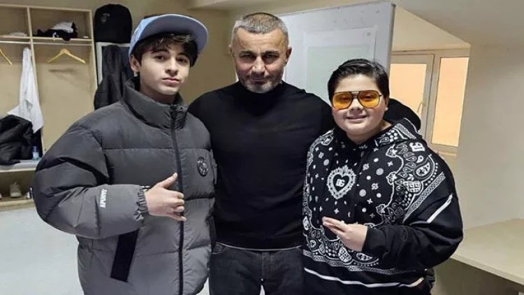 Prezidentin nəvələri Qurban Qurbanovla görüşdü - FOTO