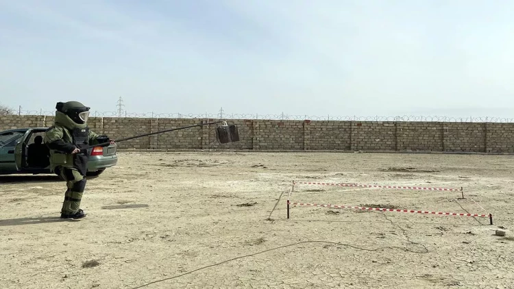 Azərbaycan Ordusunun mühəndis bölmələrində döyüş hazırlığı məşğələləri keçirilir - FOTO