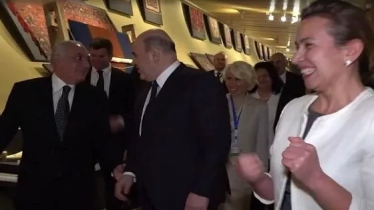 Əli Əsədovla Mişustin arasında maraqlı dialoq - VİDEO