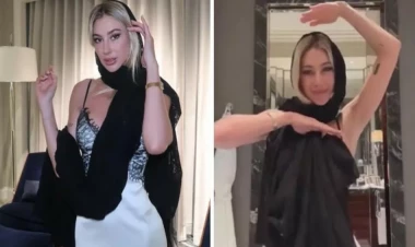 Bəhreynə gedən Şeyma Subaşı geyimi ilə gündəm oldu - FOTO