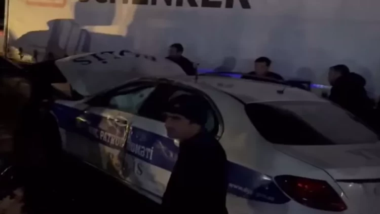 Bakı-Sumqayıt yolunda qəza: YPX maşını əzildi - VİDEO