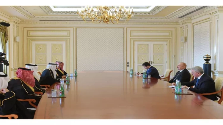 İlham Əliyev Səudiyyə Ərəbistanının Həcc və Ümrə nazirini qəbul edib - VİDEO - FOTO