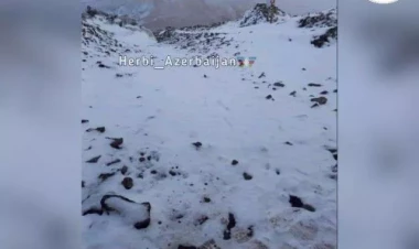 Kəlbəcərin ecazkar qarlı mənzərəsi - VİDEO