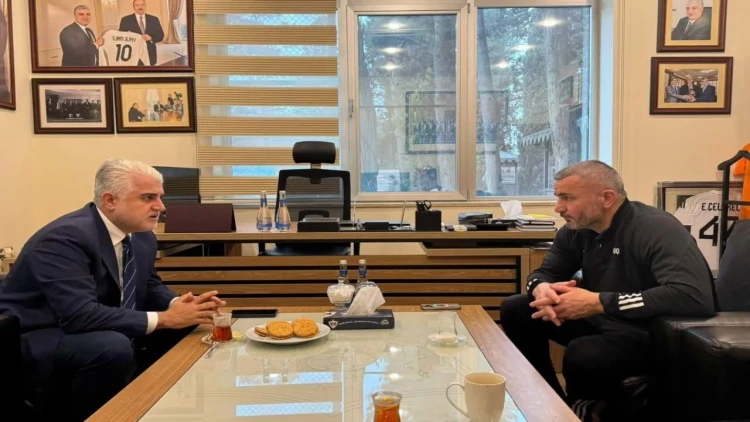 “Braqa” ilə oyun öncəsi Tahir Gözəl Qurban Qurbanovla görüşdü