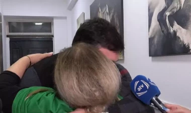 Kamil Zeynallının anasına qovuşma anı - VİDEO