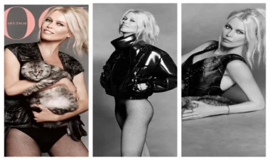 Məşhur model şalvarsız pozlar verdi - FOTOlar