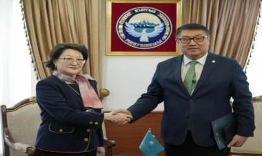 Türk Mədəniyyəti və İrsi Fondunun prezidentinin Qırğız Respublikasına səfəri başlayıb -  FOTO
