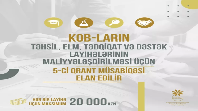 KOB-ların 5-ci qrant müsabiqəsi elan edilir