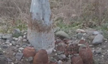 Ermənilər Ağdamda turboreaktiv raket basdırıblar - VİDEO