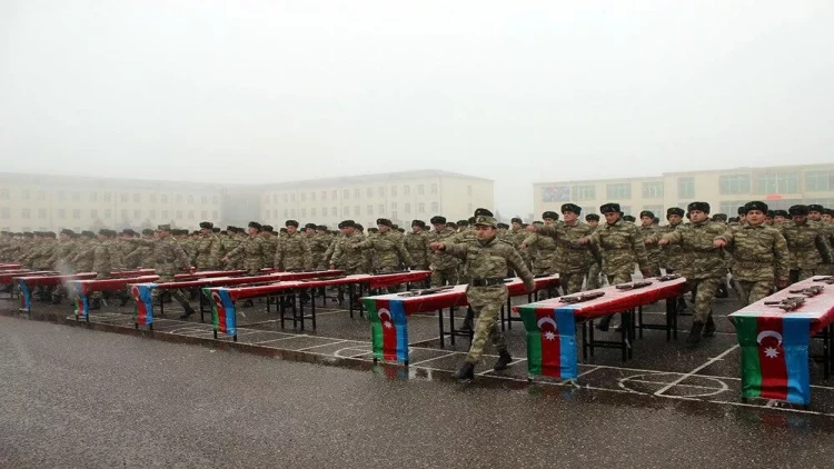 Gənc əsgərlər Vətənə sədaqət andı içiblər - VİDEO - FOTO