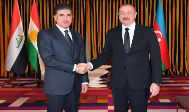 Münxendə Azərbaycan Prezidenti ilə İraq Kürdüstan Regionunun Başçısının görüşü olub - VİDEO - FOTO