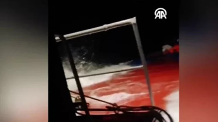 Həmin gəmi belə batıbmış - Son görüntüsü - VİDEO