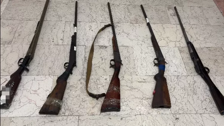 Şəmkir sakinində silah aşkarlanıb - FOTO