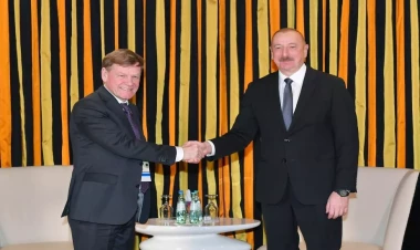 Münxendə Azərbaycan Prezidentinin Yohan David Vadeful ilə görüşü olub - VİDEO - FOTO