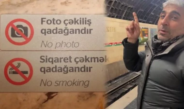 Bəs, metroda çəkiliş etmək qadağan deyildi? - VİDEO