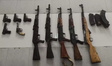 Xankəndidə avtomat və qumbaralar aşkarlandı