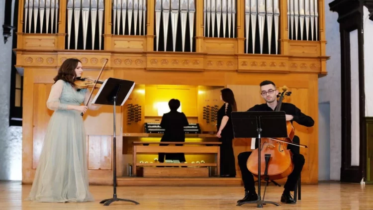 Orqan və violin musiqisi axşamı keçirilib - FOTO