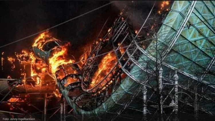 Avropanın ən böyük akvaparkında güclü yanğın - Xəsarət alanlar var