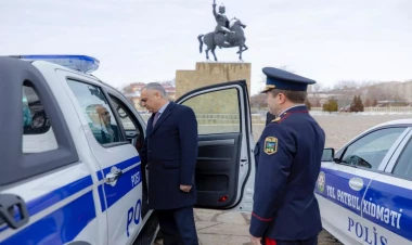 Naxçıvan polisinə yeni avtomobillər verildi - FOTO