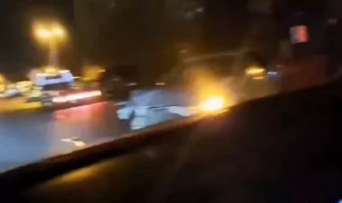 Bakıda zəncirvari qəza - VİDEO