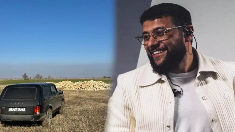 Məşhur reper Azərbaycana gəlib, Şəmkirdə ferma tikir - VİDEO - FOTO