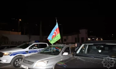 Laçında yürüş keçirilib - FOTOlar